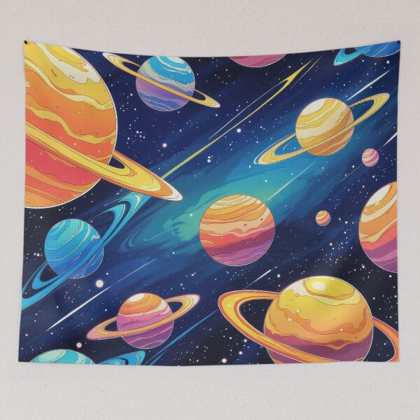 Item preview, Pattern of cosmic planets designed and sold by SimpliArtDaria.