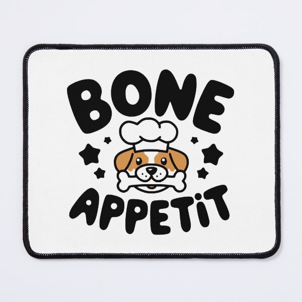 Item preview, Bone Appetit! Cute Dog Baking Pun designed and sold by PMCreative.