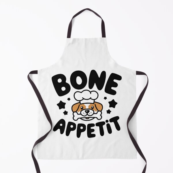 Item preview, Bone Appetit! Cute Dog Baking Pun designed and sold by PMCreative.