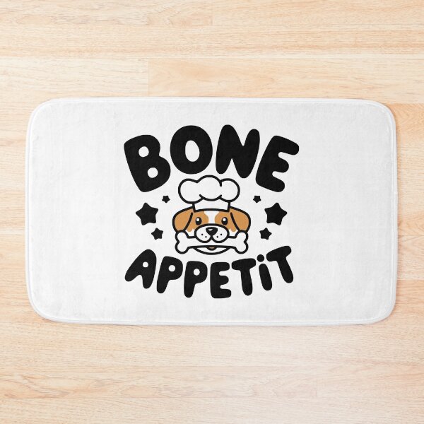 Item preview, Bone Appetit! Cute Dog Baking Pun designed and sold by PMCreative.