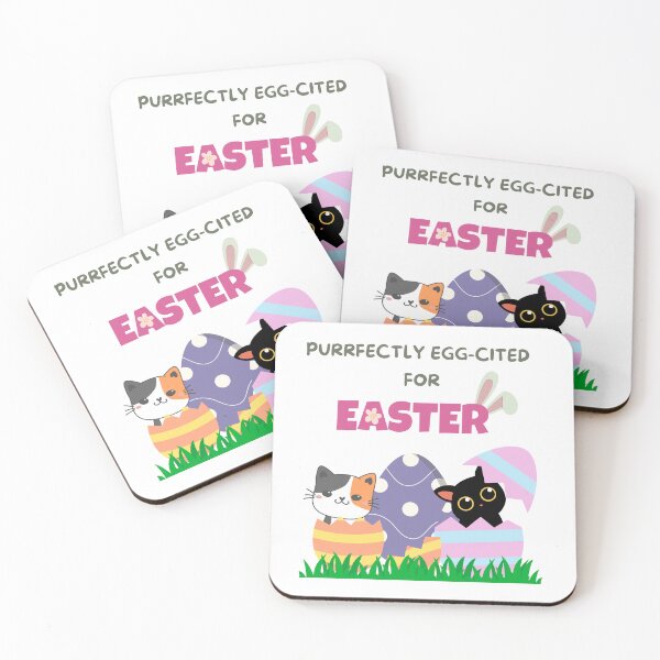 Item preview, Purrfectly Egg-cited for Easter designed and sold by WDWL idea2design.