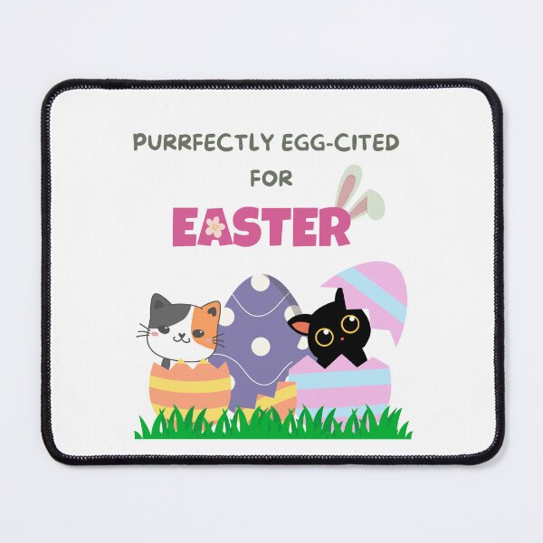 Item preview, Purrfectly Egg-cited for Easter designed and sold by WDWL idea2design.