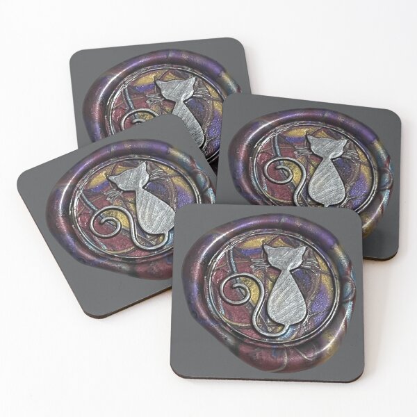Item preview, Wax Seal - Cat, darks/silver designed and sold by Elinda96.