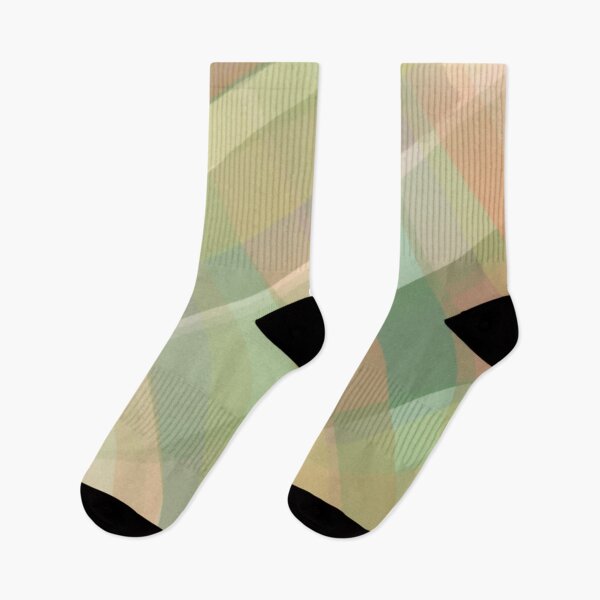 Aperçu de l'œuvre Plaid aquarelle orange et vert créée et vendue par MKTplaceDesign.