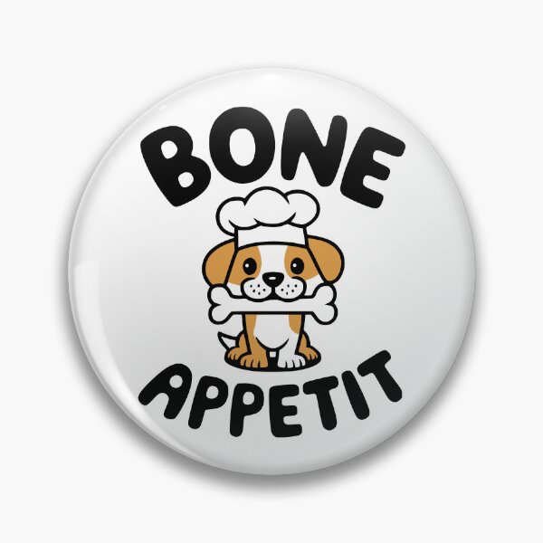 Item preview, Bone Appetit! Cute Dog Cooking Pun designed and sold by PMCreative.
