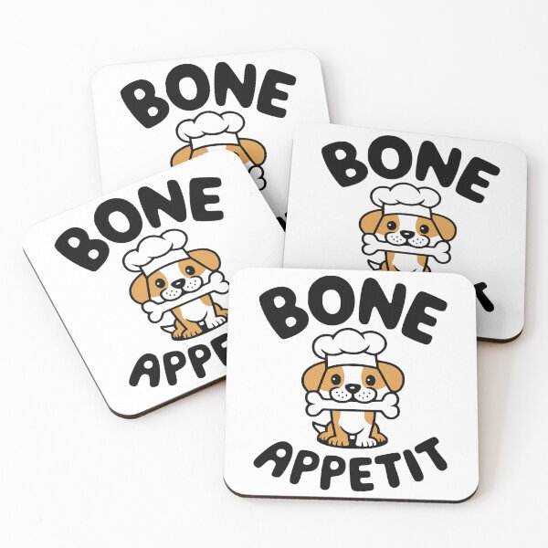 Item preview, Bone Appetit! Cute Dog Cooking Pun designed and sold by PMCreative.