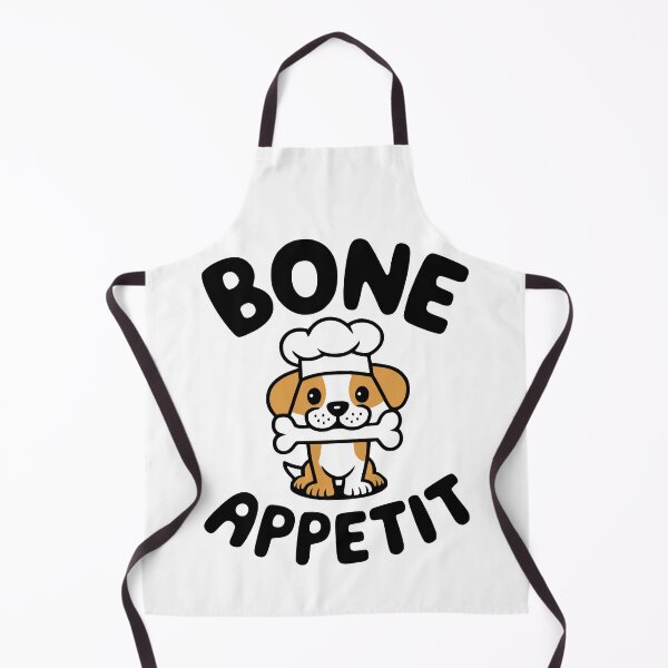 Item preview, Bone Appetit! Cute Dog Cooking Pun designed and sold by PMCreative.