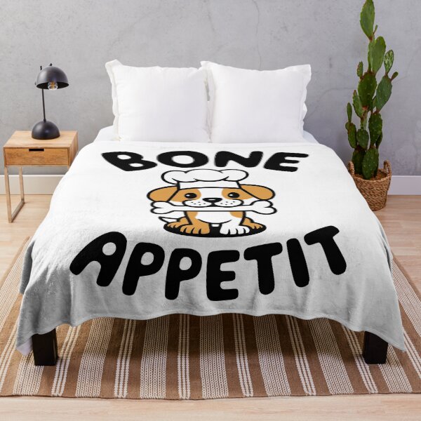 Item preview, Bone Appetit! Cute Dog Cooking Pun designed and sold by PMCreative.