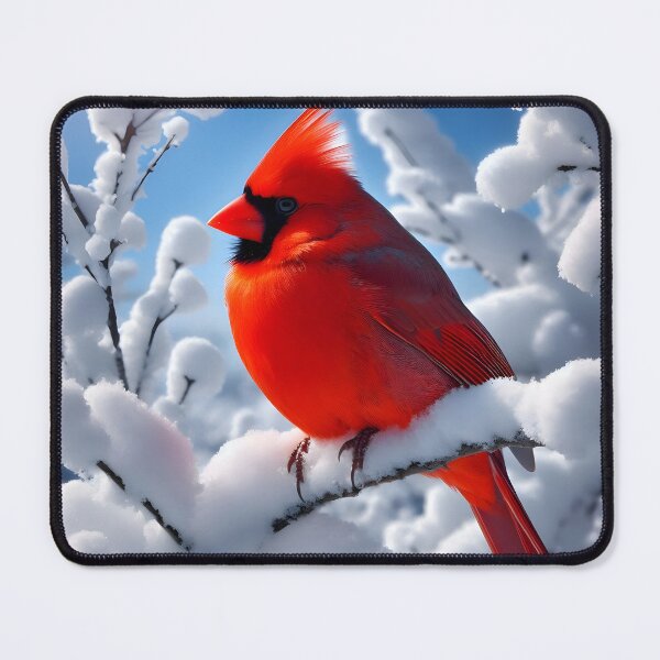 Item preview, Vivid Cardinal on Snowy Branch designed and sold by PandaTShirtShop.