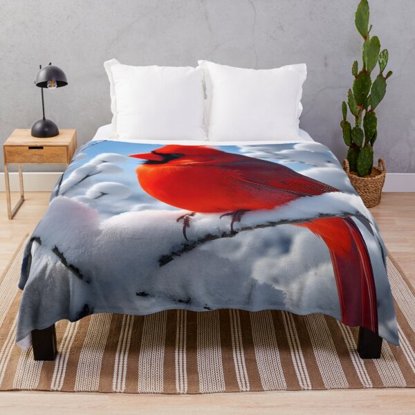 Item preview, Vivid Cardinal on Snowy Branch designed and sold by PandaTShirtShop.