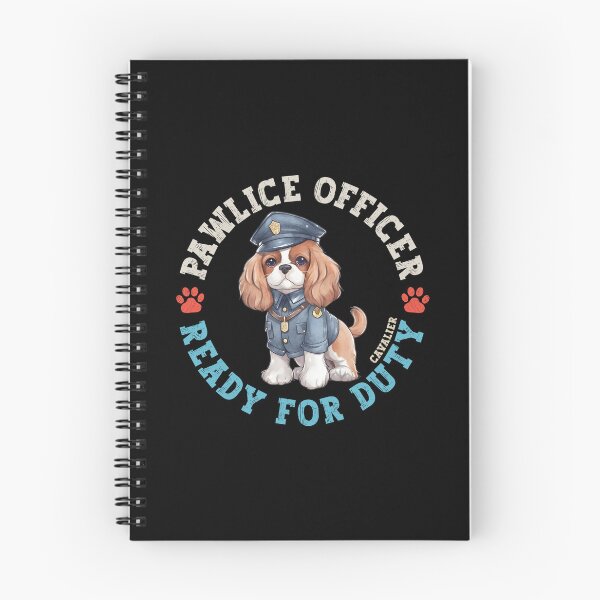 Item preview, Cavalier Pawlice Officer 2025 English Dog In Police Uniform designed and sold by eclecTEEq.