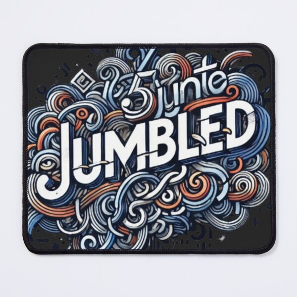 Item preview, JUMBLED - Chaos and Creativity Typography Art designed and sold by Desireehaz.