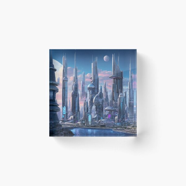 Item preview, Futuristic Cityscape designed and sold by Sadia  Jannat.