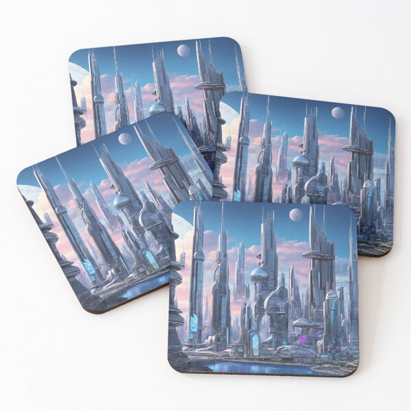Item preview, Futuristic Cityscape designed and sold by Sadia  Jannat.