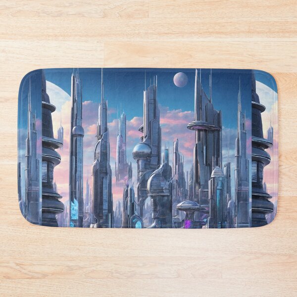 Item preview, Futuristic Cityscape designed and sold by Sadia  Jannat.