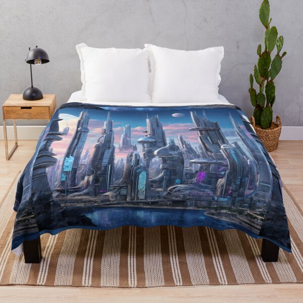 Item preview, Futuristic Cityscape designed and sold by Sadia  Jannat.
