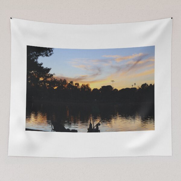 Item preview, Fishing at the lake during sunet designed and sold by Phakade's Photos.