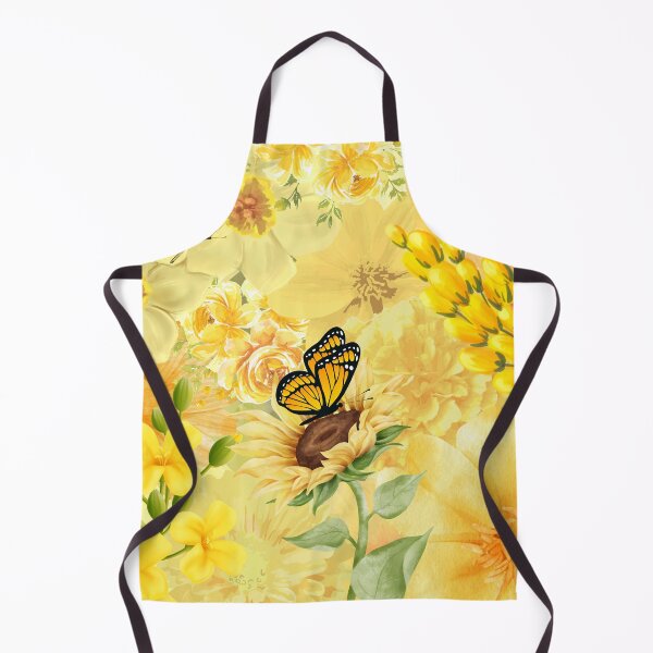 Item preview, Collage de flores amarillas con una mariposa. designed and sold by Fantacaroo Designs.