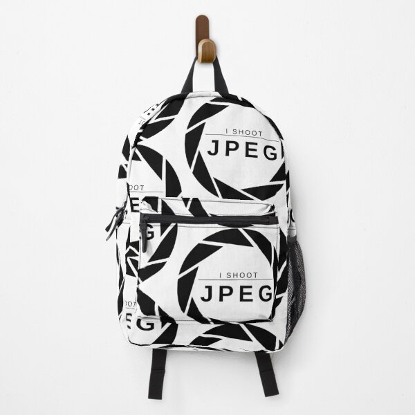 Item preview, I Shoot JPEG (Black) – Minimalist Photography Statement Design designed and sold by mrddst.