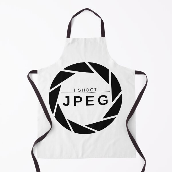 Item preview, I Shoot JPEG (Black) – Minimalist Photography Statement Design designed and sold by mrddst.