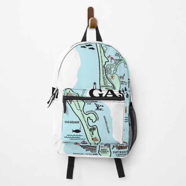 Item preview, Gasparilla Island Map Art designed and sold by fiberandgloss.