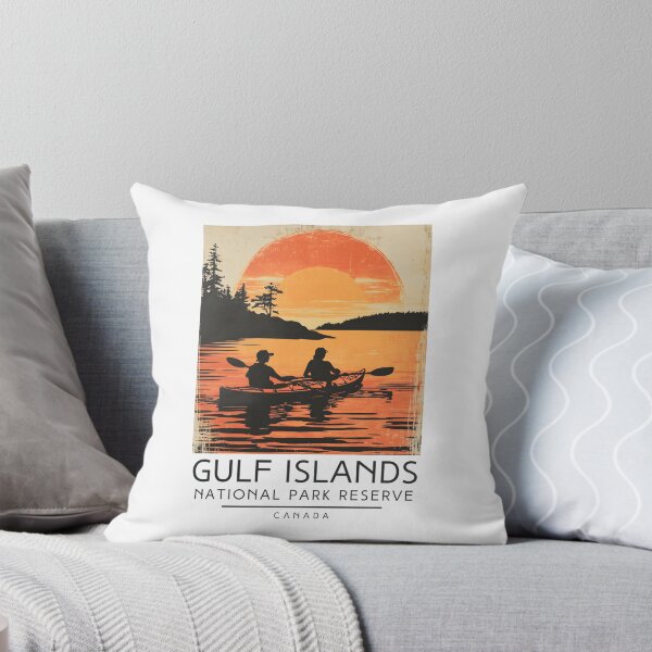 Item preview, A Vintage Illustration of Gulf Islands National Park Reserve - Canada  designed and sold by GoodOldVintage.