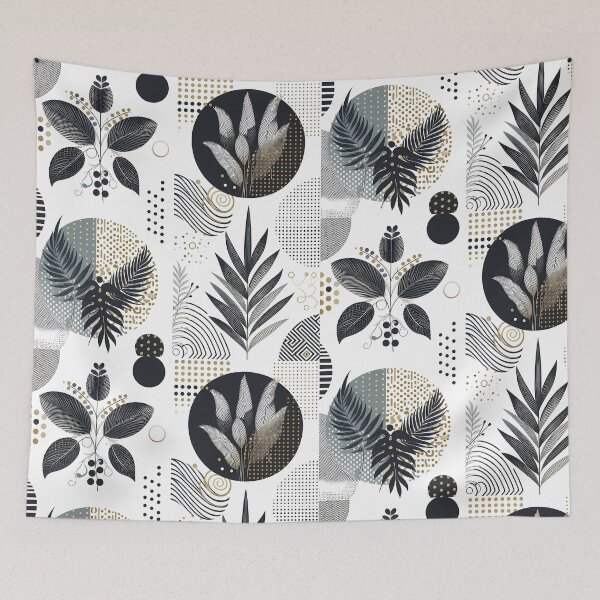 Item preview, Modern Botanical Geometric Art Print designed and sold by Istyak7.