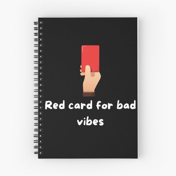 Item preview, Red Card for Bad Vibes - white designed and sold by VasInd.