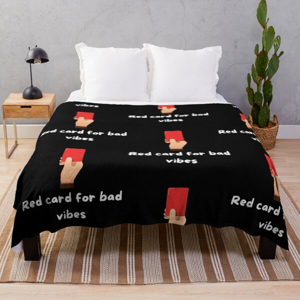 Item preview, Red Card for Bad Vibes - white designed and sold by VasInd.