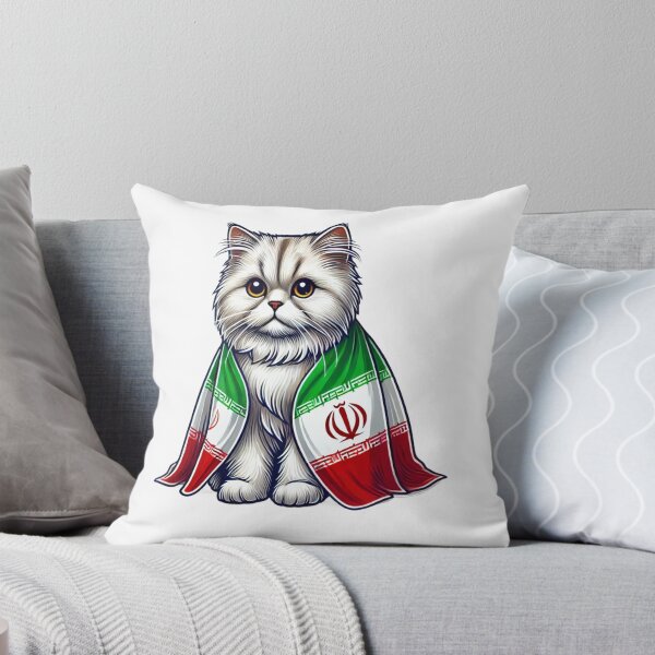 Item preview, Proud Persian Cat Wrapped in the Iran Flag – A Symbol of Iranian Pride designed and sold by Globalcitytees.