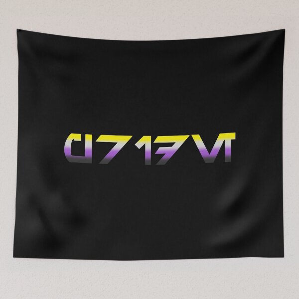 Item preview, Aurebesh Pride (nonbinary) designed and sold by DarthAstris.