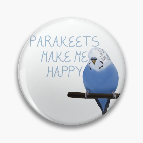 Item preview, Parakeets make me happy designed and sold by Atelier Jasmin Schwarz.