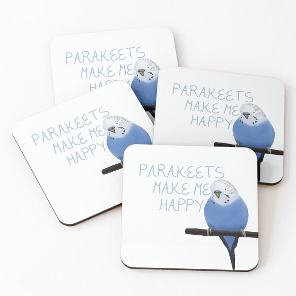 Item preview, Parakeets make me happy designed and sold by Atelier Jasmin Schwarz.