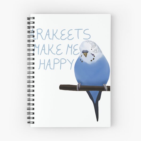 Item preview, Parakeets make me happy designed and sold by Atelier Jasmin Schwarz.