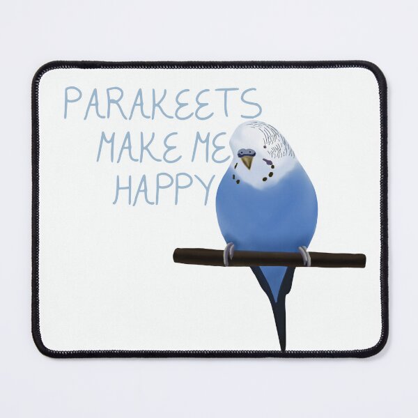 Item preview, Parakeets make me happy designed and sold by Atelier Jasmin Schwarz.