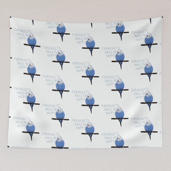 Item preview, Parakeets make me happy designed and sold by Atelier Jasmin Schwarz.