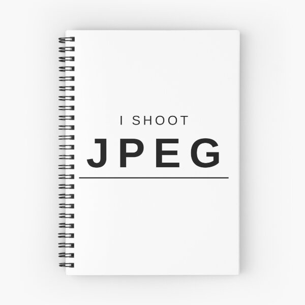 Item preview, I Shoot JPEG (Black) – Clean and Bold Photography-Inspired Design designed and sold by mrddst.