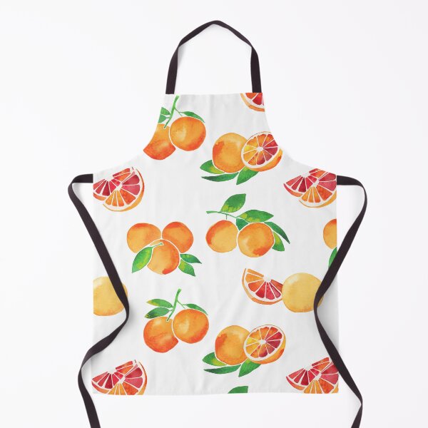 Item preview, A watercolor pattern of blood oranges and leaves designed and sold by Hillary Holt.