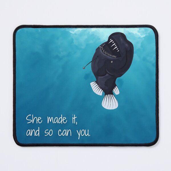 Item preview, She made it Angler Fish Swimming To Surface designed and sold by Magnolia Valley Art.