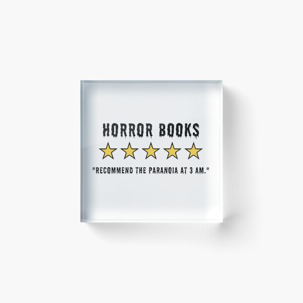 Item preview, Horror books: "Recommend the paranoia at 3 AM." designed and sold by DedsStudio.