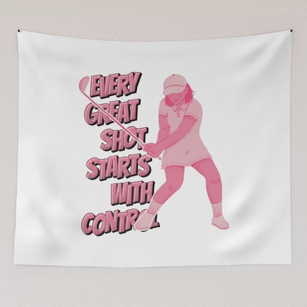 Item preview, Every Great Shot Starts With Control Graceful Swing In Pink designed and sold by SplashTastic.