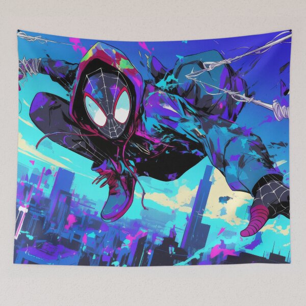 Item preview, Miles Morales Spiderman Vaporwave  designed and sold by AnimeArsenalPrints.