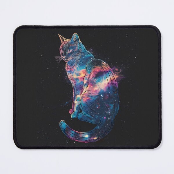 Item preview, Cosmic Nebula Cat – Mystical Galaxy Feline Art designed and sold by ViviNyks.