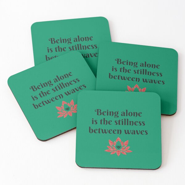 Item preview, Being alone is the stillness between waves... designed and sold by Pawethic Prints Studio.