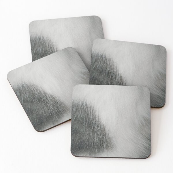 Item preview, Close-up of a White and Gray Cat Fur designed and sold by Glam-OOTD.