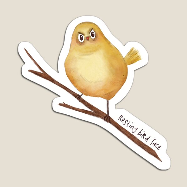 Item preview, Resting Bird Face designed and sold by Blankcanvasbym.