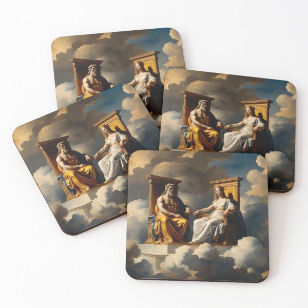 Item preview, A classical scene of Zeus and Hera in the heavens  designed and sold by EtCreative.