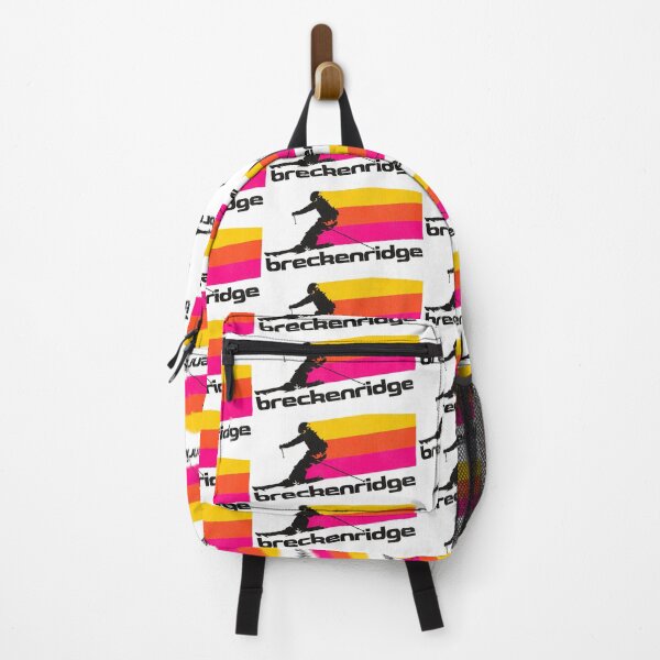 Item preview, 70s/80s Stripe Breckenridge Retro Style Skiing Souvenir designed and sold by acquiesce13.