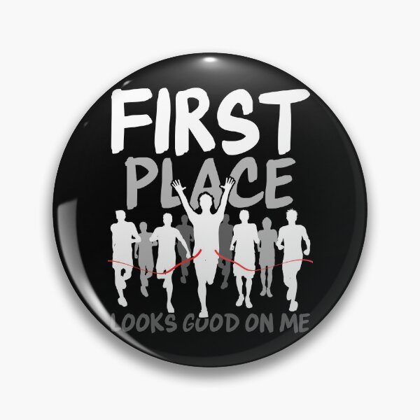 Item preview, First Place Running Winner Marathon Athlete Sprint designed and sold by PrintCrafting.