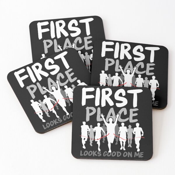 Item preview, First Place Running Winner Marathon Athlete Sprint designed and sold by PrintCrafting.